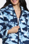 Zivame Soft Snuggles Fur Jacket - Medieval Blue — thumbnail 7